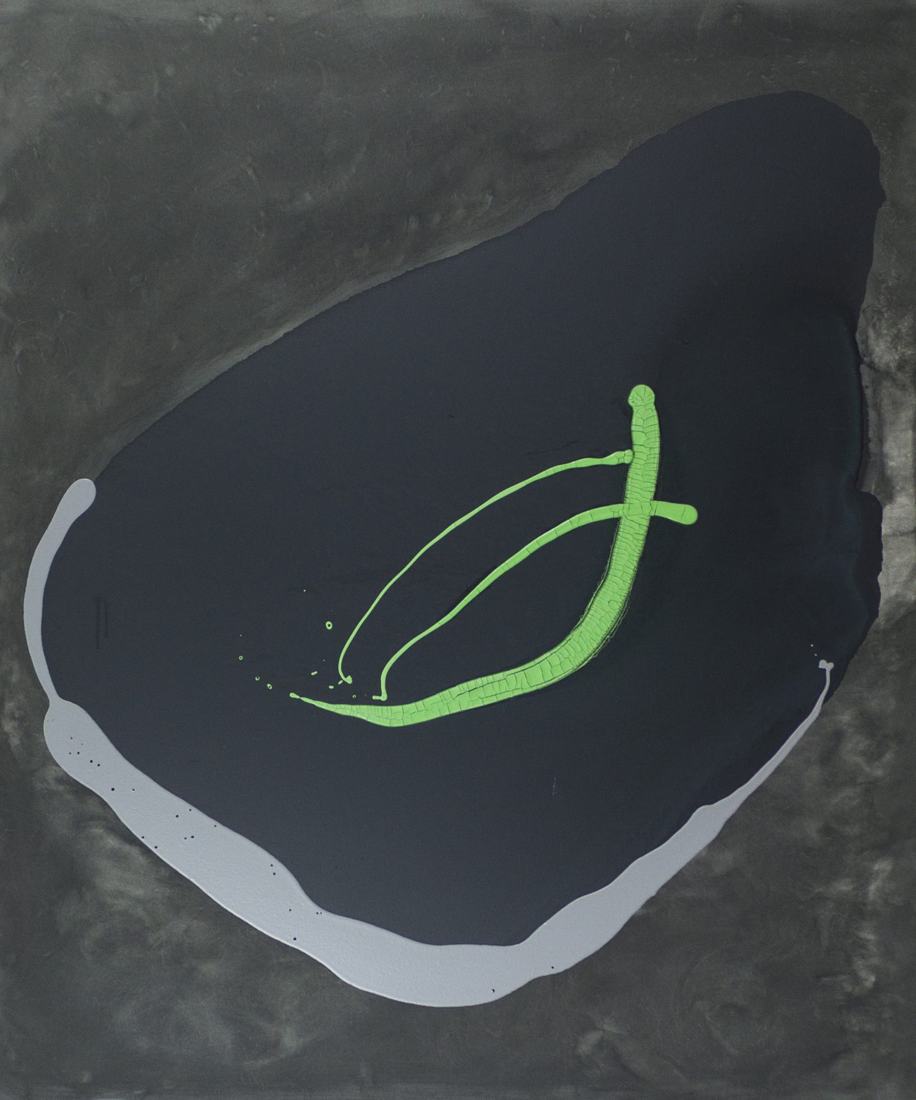 Profundo, pintura de HBJérson, 100 x 110 cm